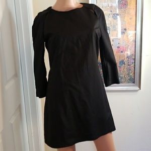 Black Midi Dress with back cutouts